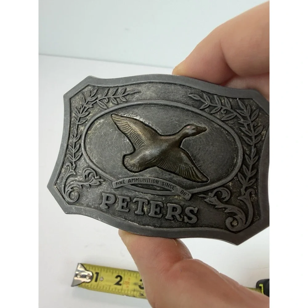1975 Peters Cartridge Divison Hunting Duck Belt Buckle Remington Arms